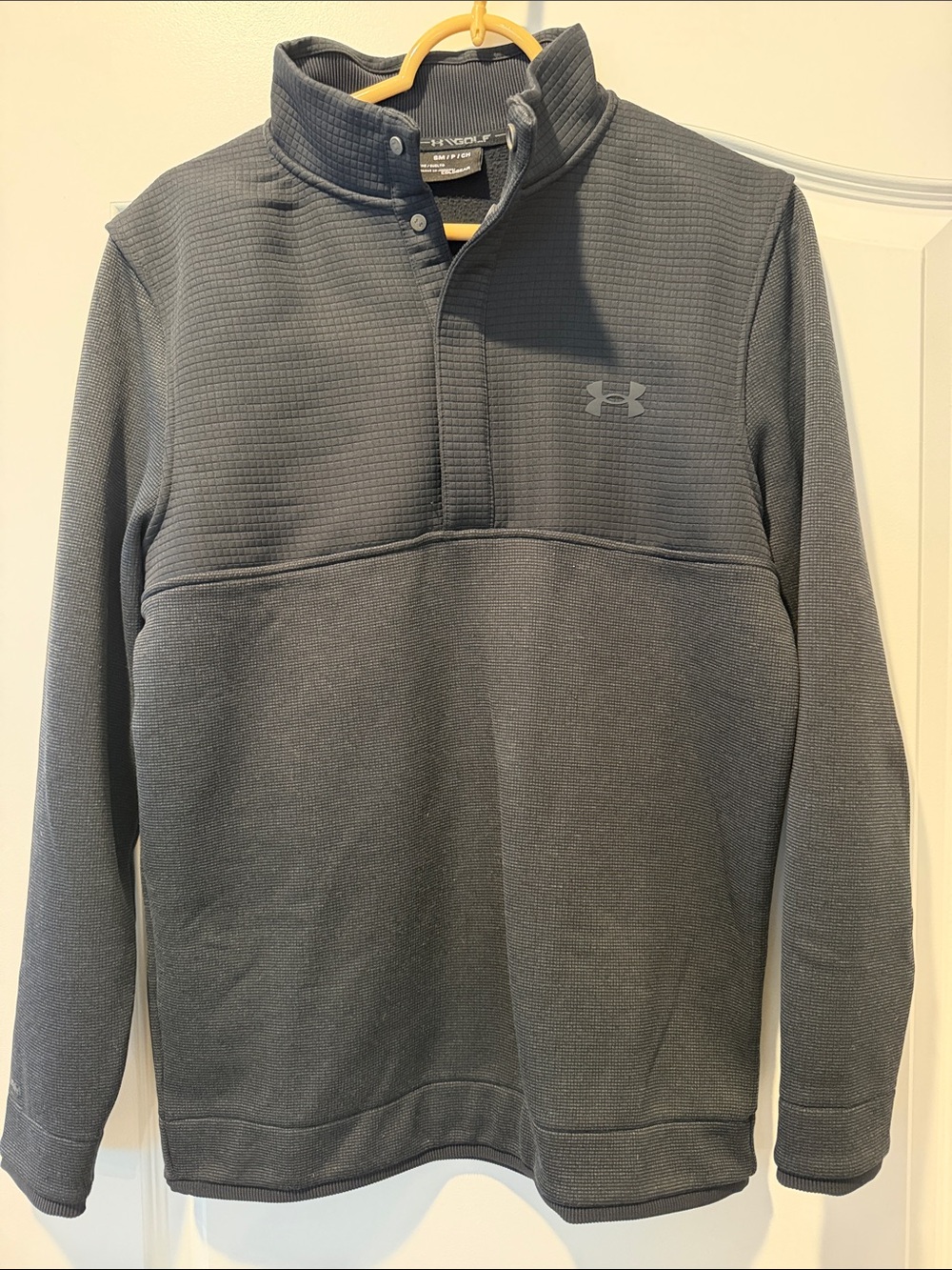 Under Armour Men's Dark Gray Quarter-Zip Golf Performance Pullover